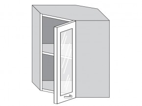 1.60.3у Шкаф настенный (h=720) угловой на 600мм со стекл. дверцей в Аргаяше - argayash.magazinmebel.ru | фото