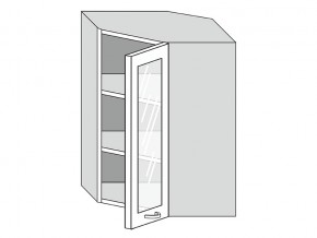 19.60.3у Шкаф настенный (h=913) угловой на 600мм со стекл. дверцей в Аргаяше - argayash.magazinmebel.ru | фото