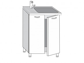 2.60.2мн Шкаф-стол на 600мм под накладную мойку с 2-мя дверцами в Аргаяше - argayash.magazinmebel.ru | фото