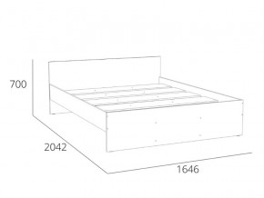Кровать 1600 НМ 011.53 Симпл Белый Фасадный в Аргаяше - argayash.magazinmebel.ru | фото - изображение 4