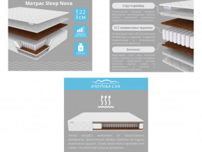 Матрас Sleep Nova шириной 1600 мм в Аргаяше - argayash.magazinmebel.ru | фото - изображение 2