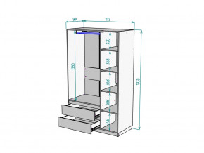 Шкаф Malta light H298 Белый в Аргаяше - argayash.magazinmebel.ru | фото - изображение 2